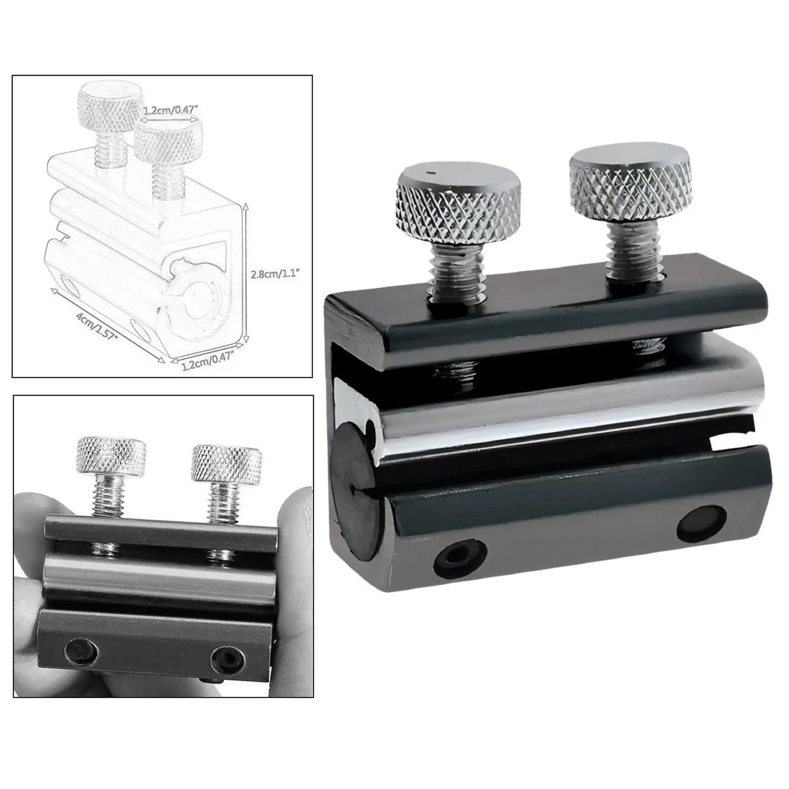 Motorcycle Aluminium Cable Lubricant Tool Twin Clamp for ATV Motorcycle