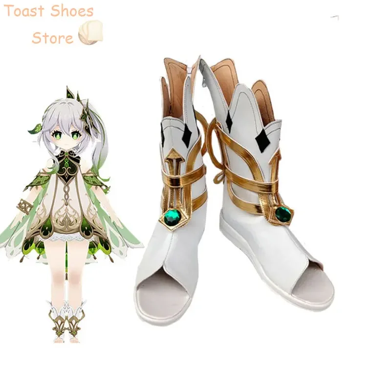 

Nahida Cosplay Shoes GenshinImpact Cosplay Props Halloween Carnival Boots PU Shoes Costume Prop