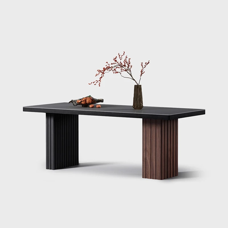 

Wood Nordic Kitchen Dining Table Modern Gaming Writing Designer Dining Table Balcony Mid Century Mesas De Jantar Home Furniture