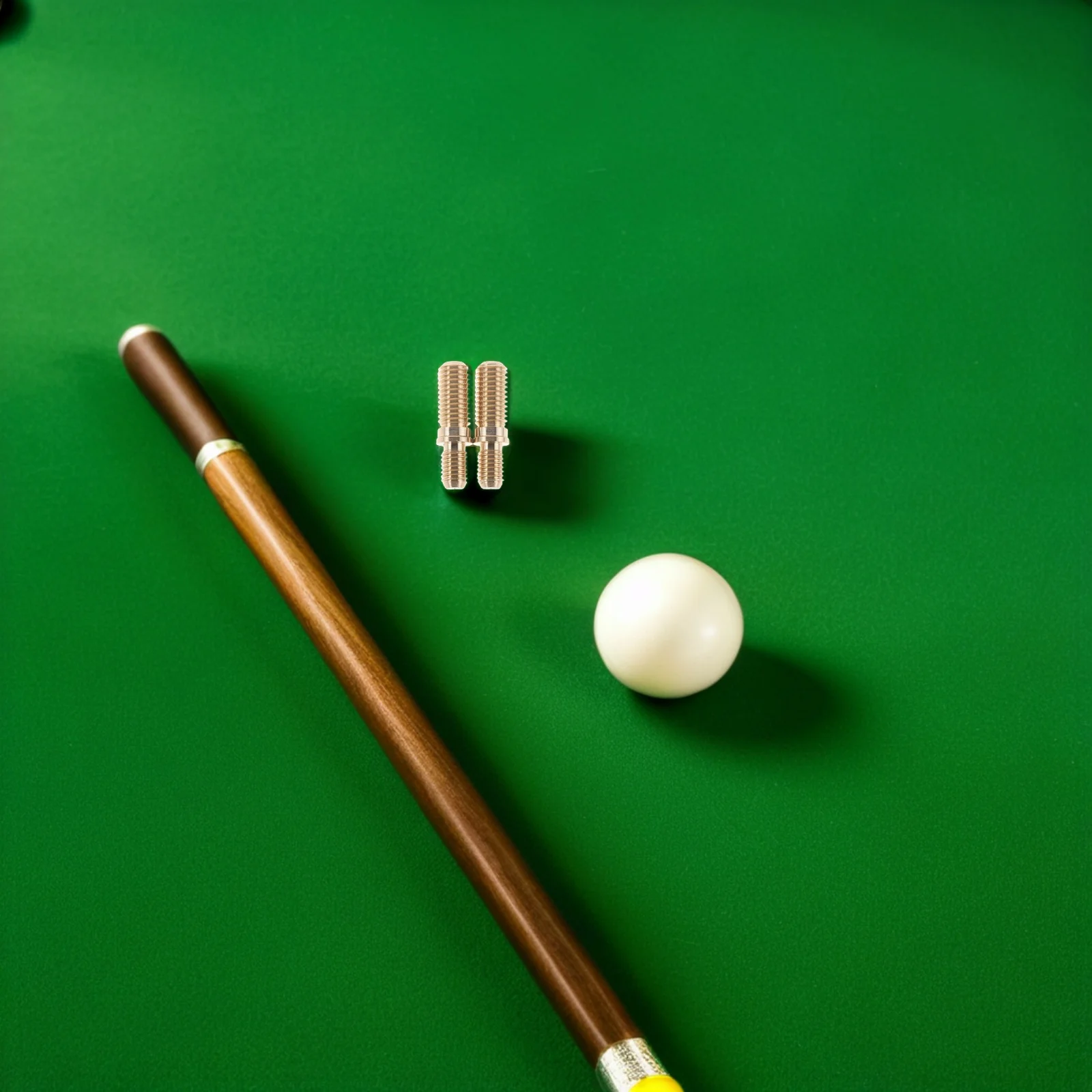 

2Pcs Pool Cue Joint Connecting Screws Billiard Cue Extension Hardware Copper Construction for Enhanced Stability Long-Lasting