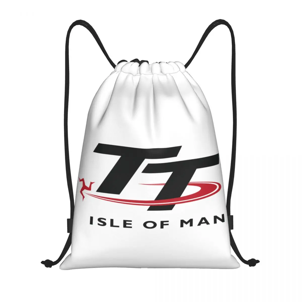 Eiland Man Tt Races Trekkoord Rugzak Vrouwen Heren Gym Sport Sackpack Opvouwbare Motorsport Training Tas Zak