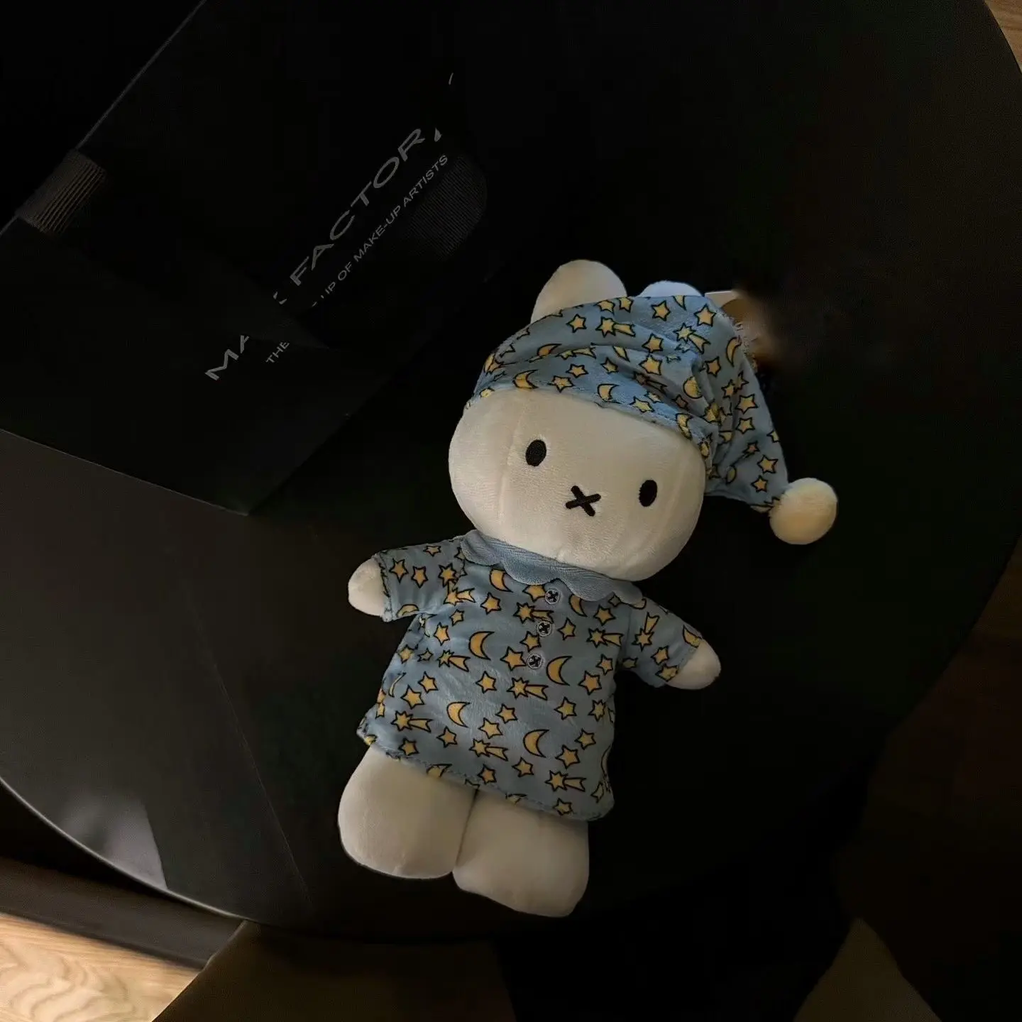 Miffy Kawaii Anime Super cute doll 25cm pajamas accompany good night doll Doll birthday gift Simple Skin-friendly Soft cute