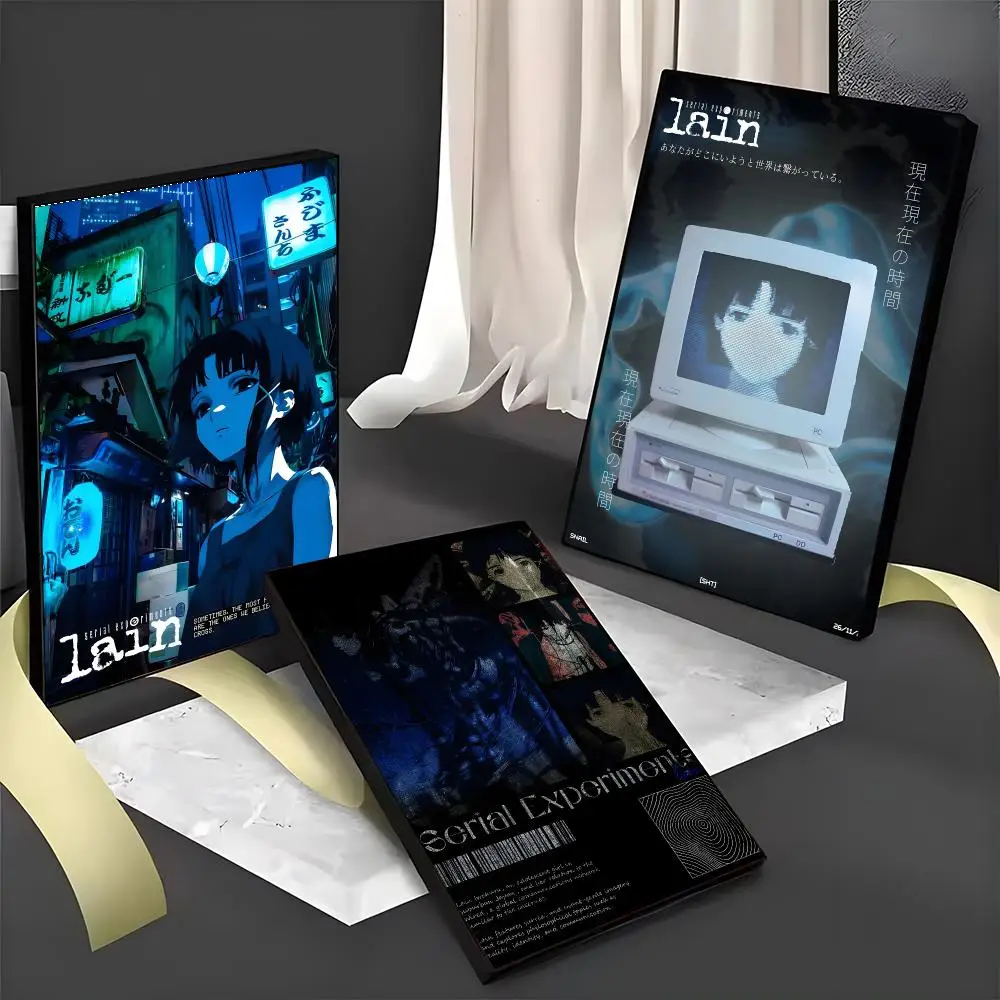 Serial Experiments Lain Anime Movie Poster PC Hot Poster Art HD Canvas AAA Advanced Aesthetic Printing Paper Wall Art For Living