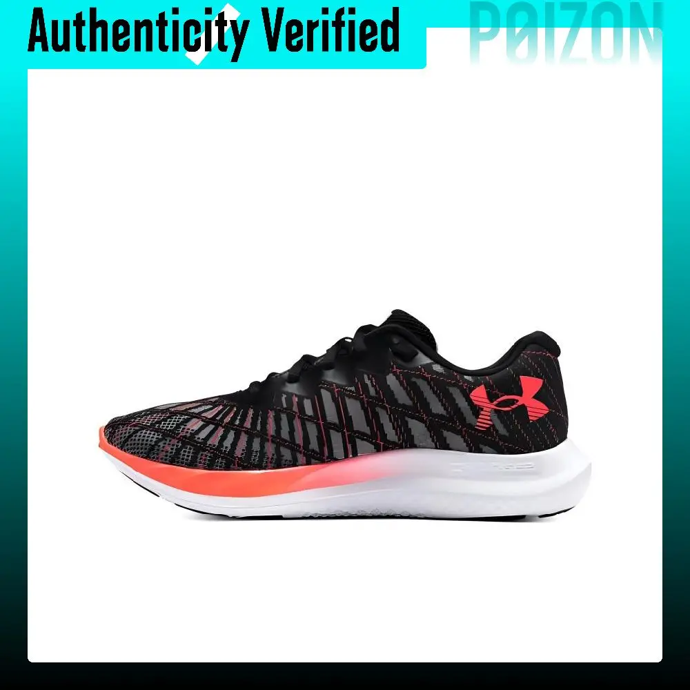 Under Armour Charged Breeze 2 Running Shoes Women's Low Top Black Red 3026142-002