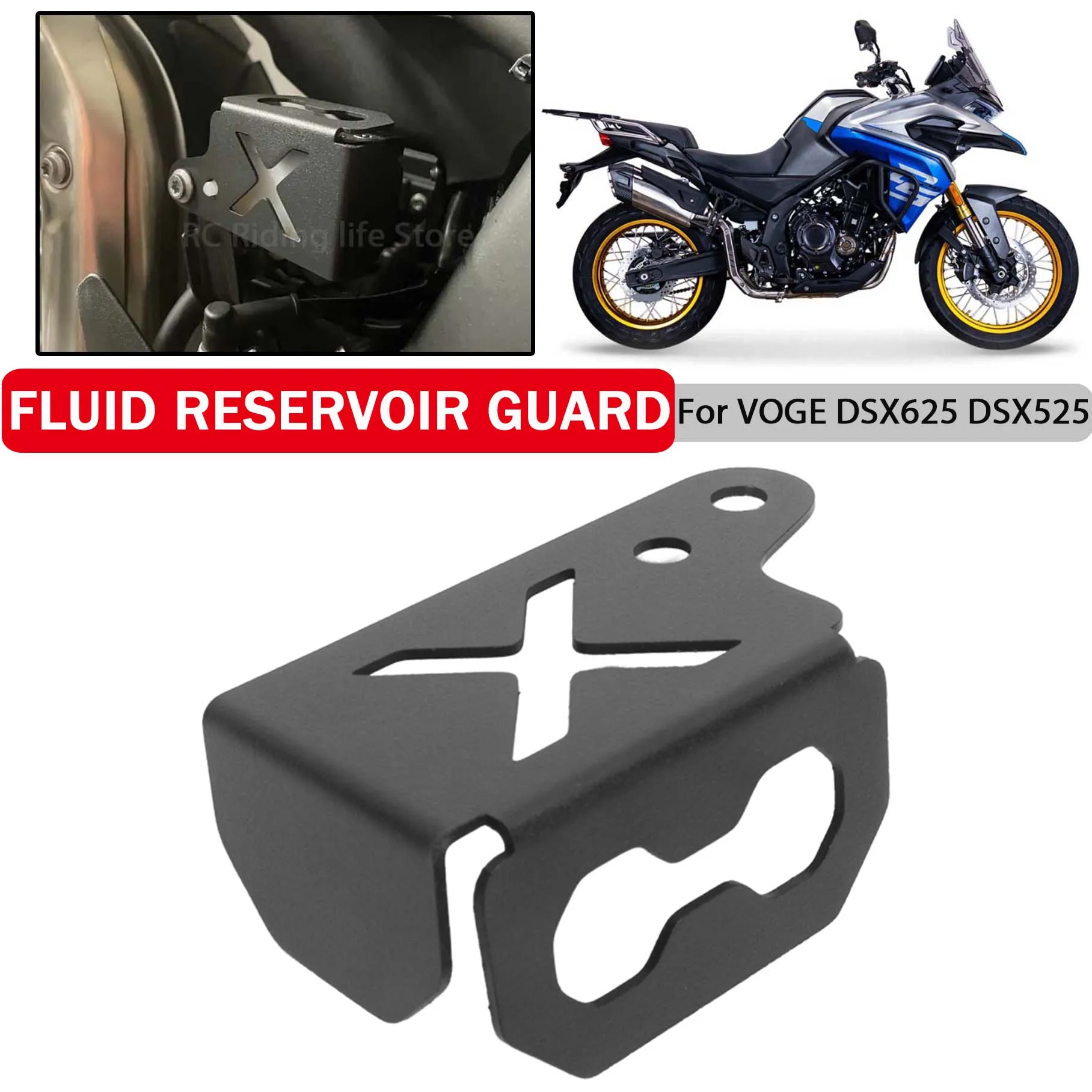 

Rear Brake Fluid Reservoir Guard Cover For VOGE DSX 625 525 DSX525 DSX625 DS 525 625 X DS525X DS625X Oil Cup Cap Case Protector