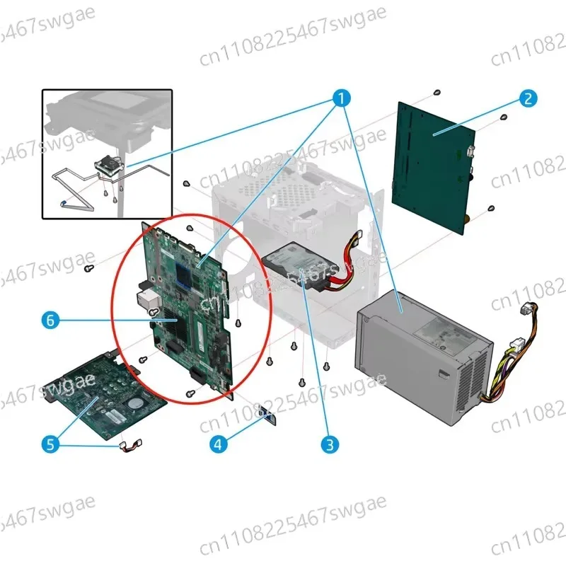 T1700 T1708 Main PCA BOARD Printer Plotter PartsW6B56-67003 For Designjet Formatter Board Compatible