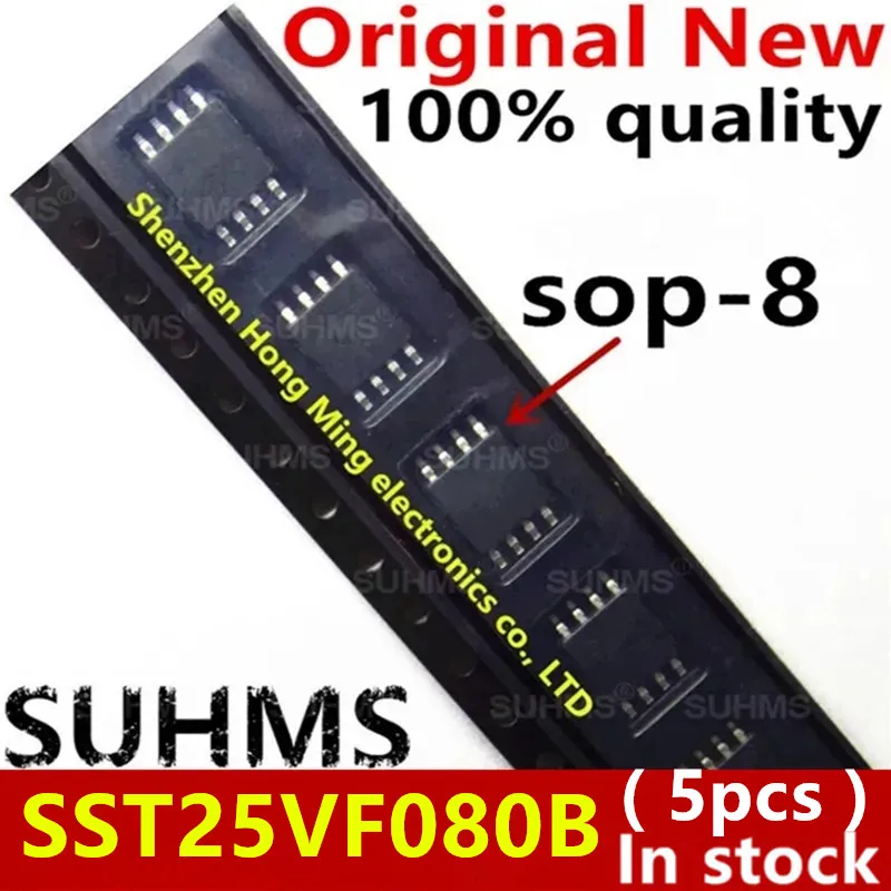 (5 stück) 100% Neue 25VF080B SST25VF080B sop-8 Chipsatz