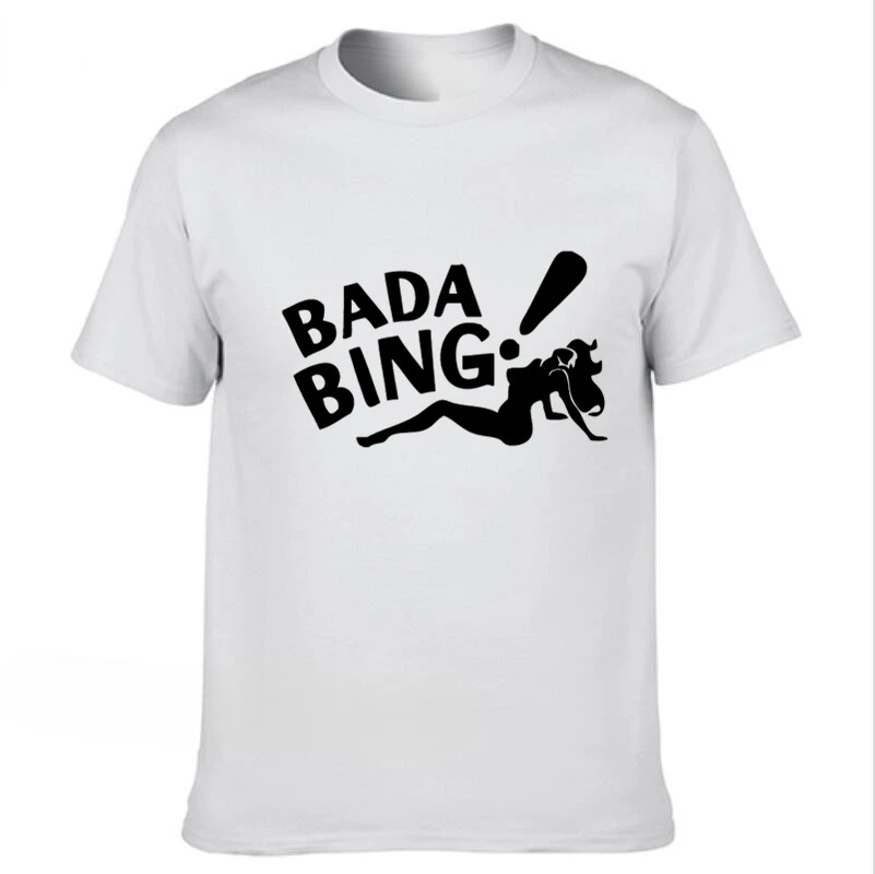 Male Casual Short Sleeve Tops Men Clothing Summer Unisex Tee Ropa Hombre Camisetas The Sopranos Bada Bing Fashion Men Tshirts