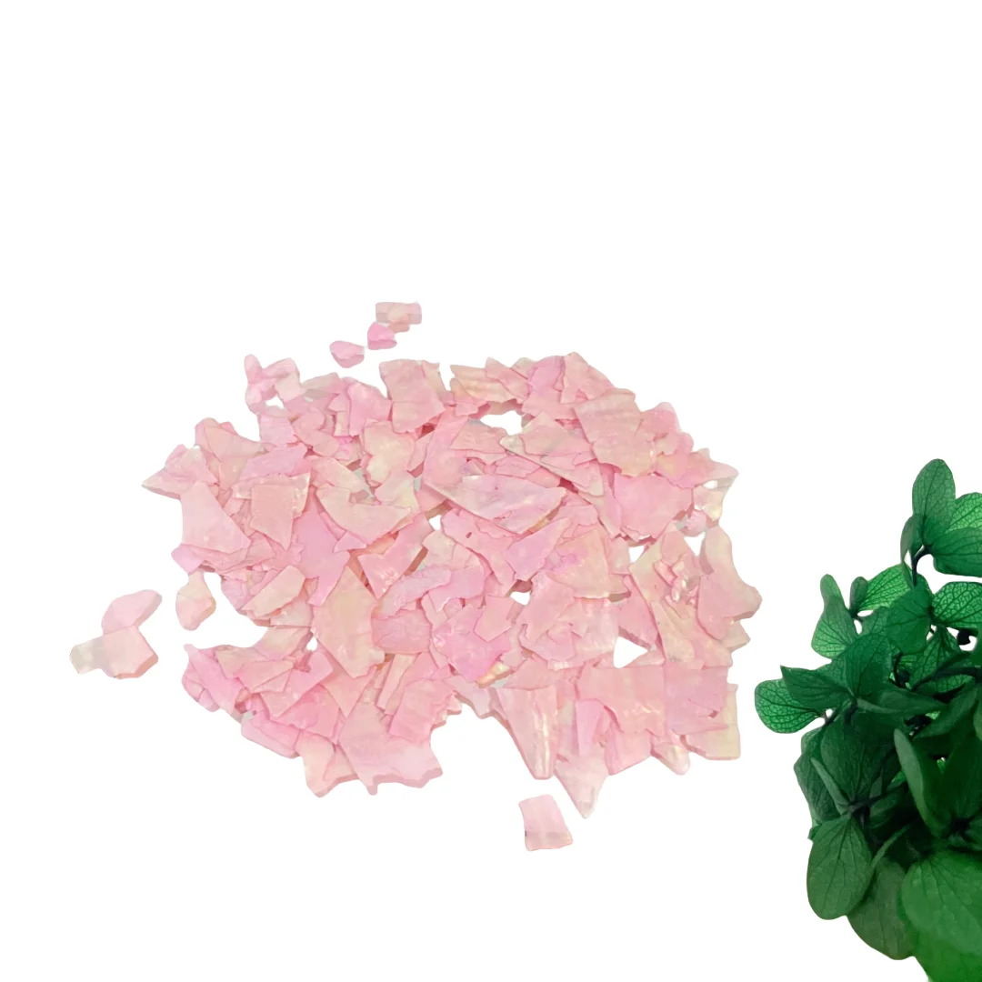 

Light pink Bohai Bay fragments, thin fragments, colorful shell fragments, hairpins, emerald pearl inlay materials for nail art