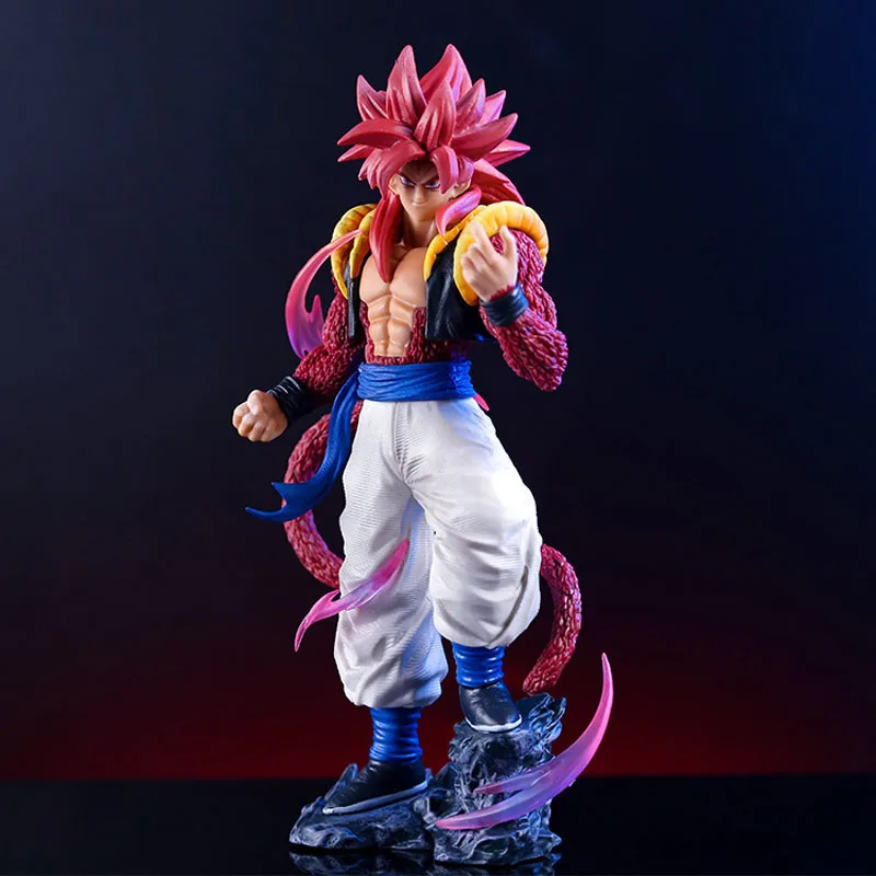 Dragon Ball Anime Figures Super Saiyan 4 Gogeta Figures Ssj4 25cm Model Pvc Statue Doll Collection Decoration Toys Gift