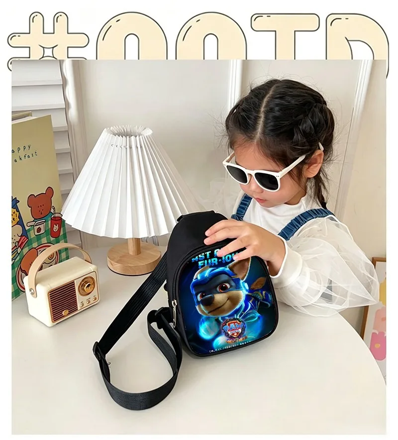 PAW Patrol Chest Pack Cartoon Shoulder Bag Woman Man Chase Mini Portable Crossbody Pouch Wallet Fashion Satchel Birthday Gift - view 3