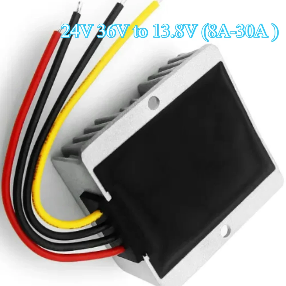

24V 36V 48V to 13.8V 8A 10A 15A 20A 25A 30A Buck Step Down DC DC Converter Stabilizer Voltage Regulator 13.8 Volt for Cars Solar