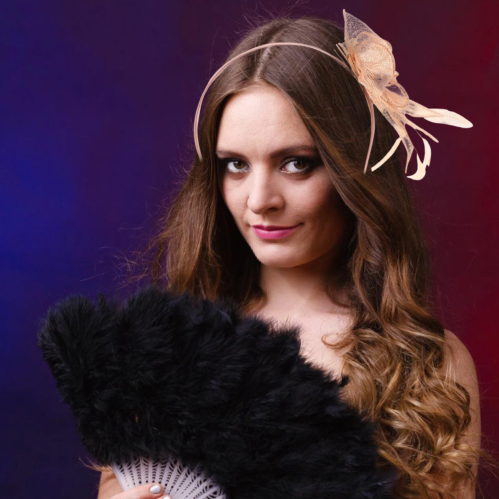 

Stylish Fascinator Headpiece Hair Accessory for Women Vintage Formal Outfit Wedding Party Halloween Christmas Dress Up