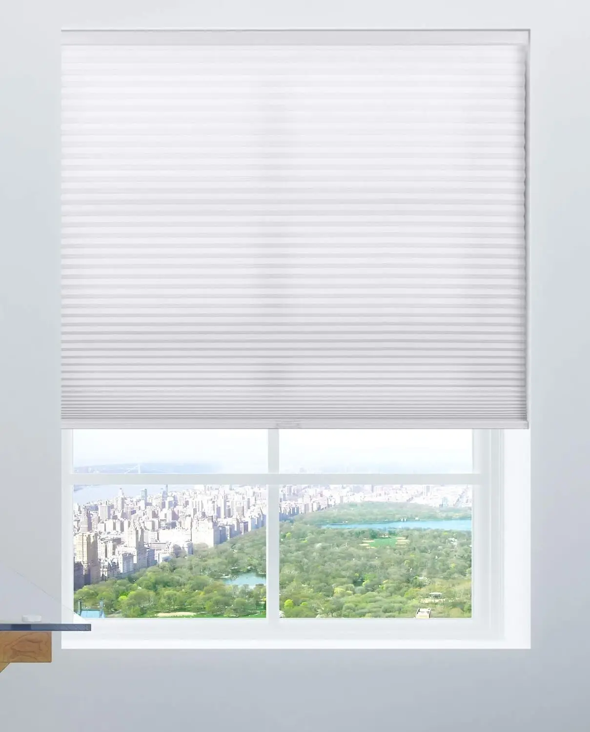 

Cordless Honeycomb 9/16-Inch Cellular Shade, Light Filtering White, 34-Inch Width by 60-Inch Height