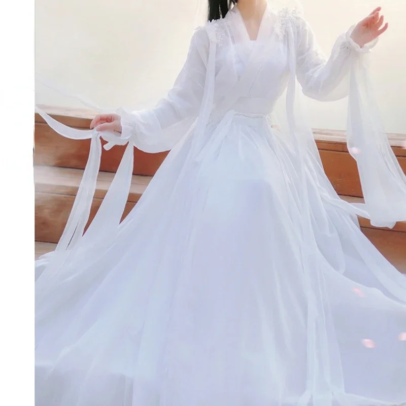 New Cosplay Empress of China Hanfu Tang Dynasty Folk Dance Costumes Improvement Fairy Princess Dress Retro Fashionasian Girl