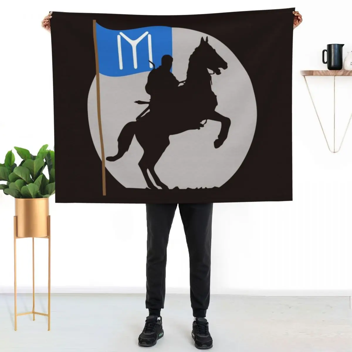 Ertugrul Bey Kayi Boyu IYI Flag Turkish Leader Throw Blanket Luxurious Soft Blanket Holiday Gift for Family