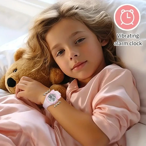 Imagen 2 del producto Reloj rastreador de ejercicios para niños, reloj de actividad Digital para niños de 3 a 12 años, alarma sin Bluetooth, podómetro de calorías, reloj de pulsera para niños