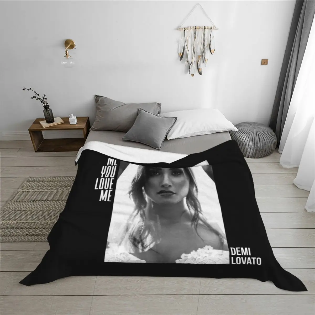 ديمي لوفاتو، أخبرني أنك أحبني رمي بطانية ثقيلة للنوم التخييم تتحرك الفانيلا البطانيات #3