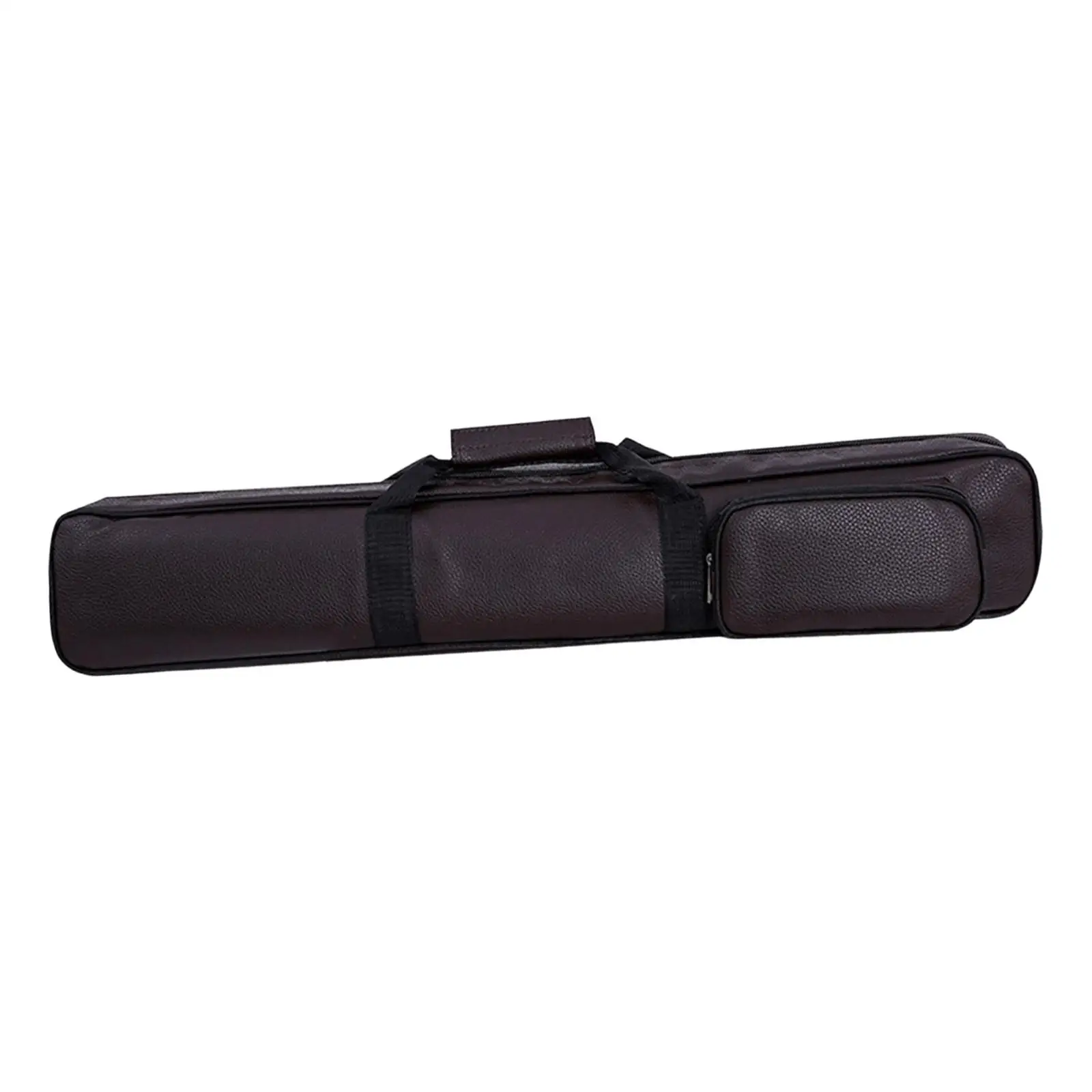 Luxury Billiard Cue Storage Case PU Leather Pool Stick Protector Portable Bag for Billiards Training and Play