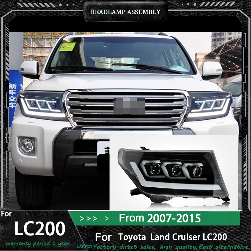 

Car Headlights For Toyota Land Cruiser LC200 2007-2015 new style Led Head Lamp Upgrade Dynamic Signal Lamp Front light Assembly