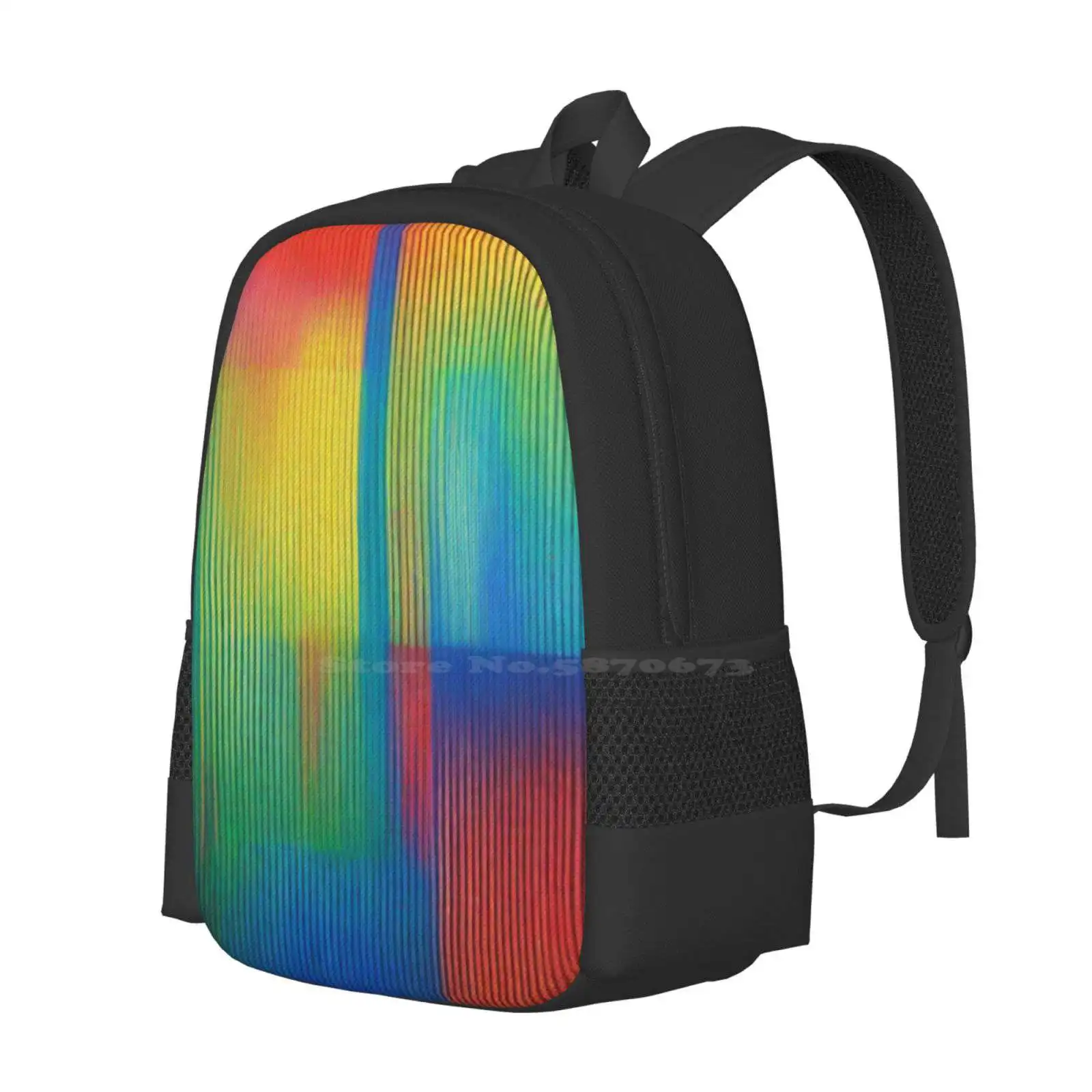 Artwork By Carlos Cruz Diez Hot Sale Schoolbag Backpack Fashion Bags Carlos Cruz Diez Labyrinthus Carlos Cruz Diez Oeuvres