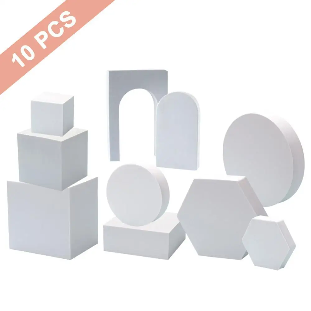 10pcs/Set Foam Geometric Cube Photography Backdrops Props Photo Background Decoration Still Life Photographic Studio Accessories