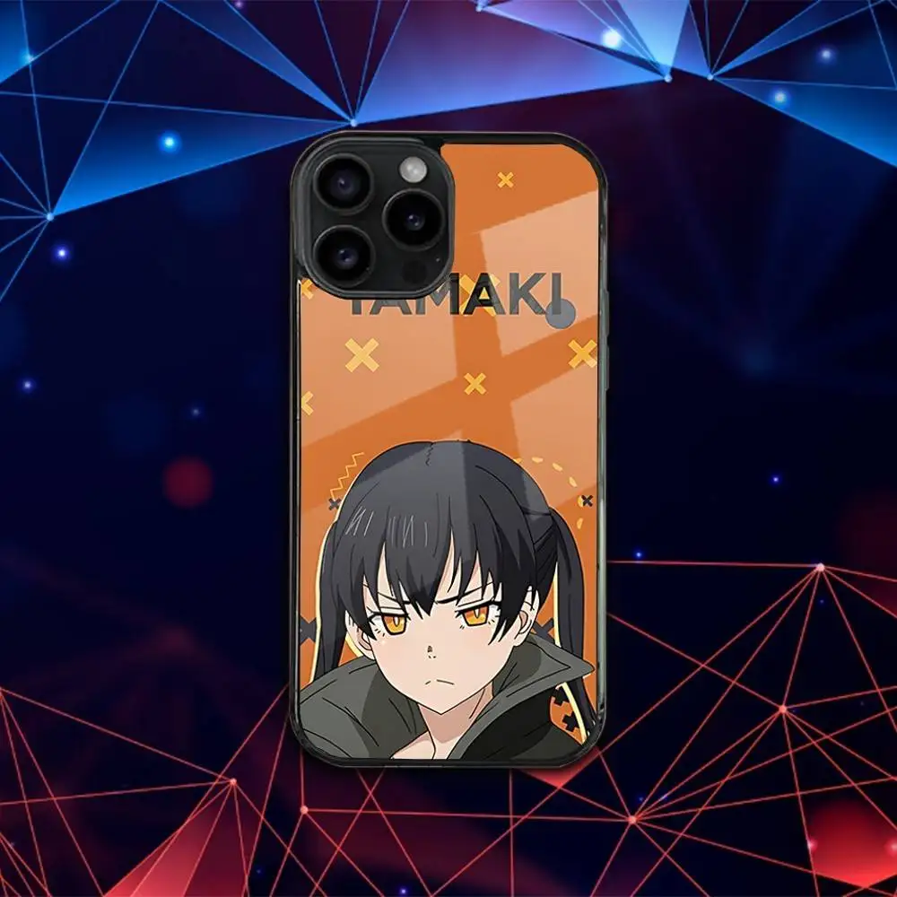 เคสโทรศัพท์ลายอนิเมะ F-Fire สำหรับ iPhone 17,16,15,14,13,12,11,Pro,Max,Plus,Mini,SE4,E รองรับการชาร์จไร้สายแบบแม่เหล็ก Magsafe