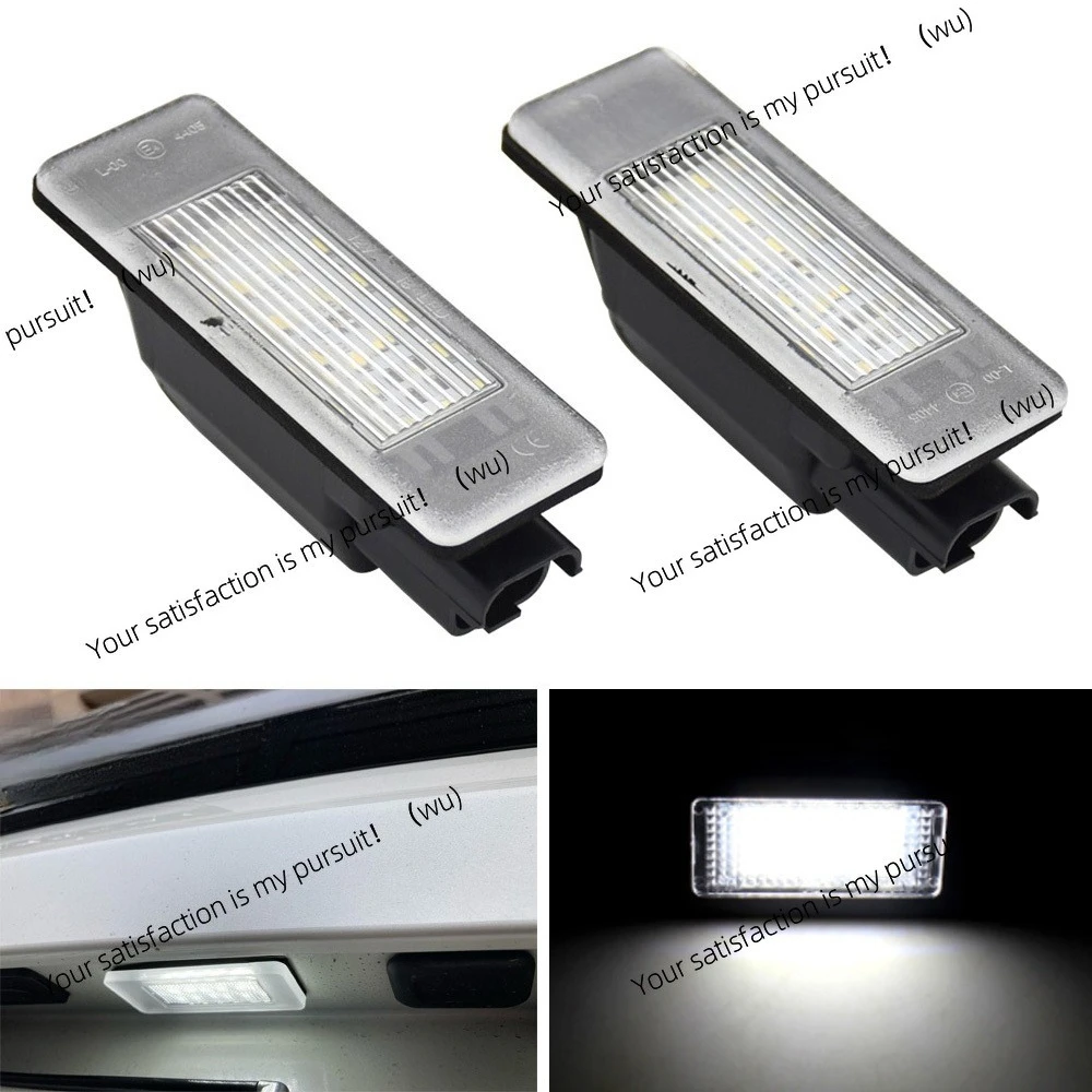 2pcs For Peugeot 106 207 307 308 406 407 508 Expert Citroen Berlingo C2 C4 C5 C6 C8 DS3 Jumpy car LED license plate light