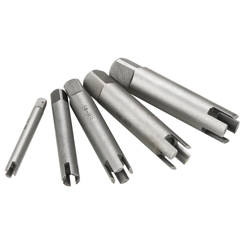 5/6/9/10pcs/set Broken Tap Extractor Guide Set Easy Out Broken Wire Screw Remover Tools Screw Extractor Wrench Set Drill Bit