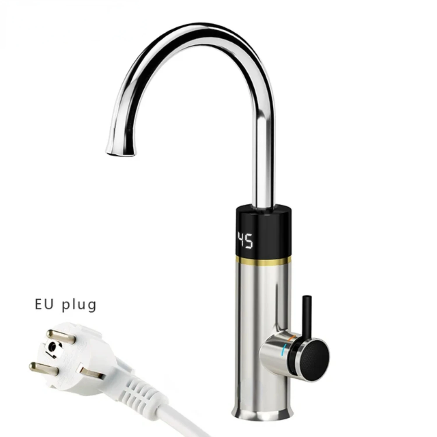 

220V Faucet Stainless Steel Heating Tap Instant Hot Kitchen Faucet With Digital Display Heater