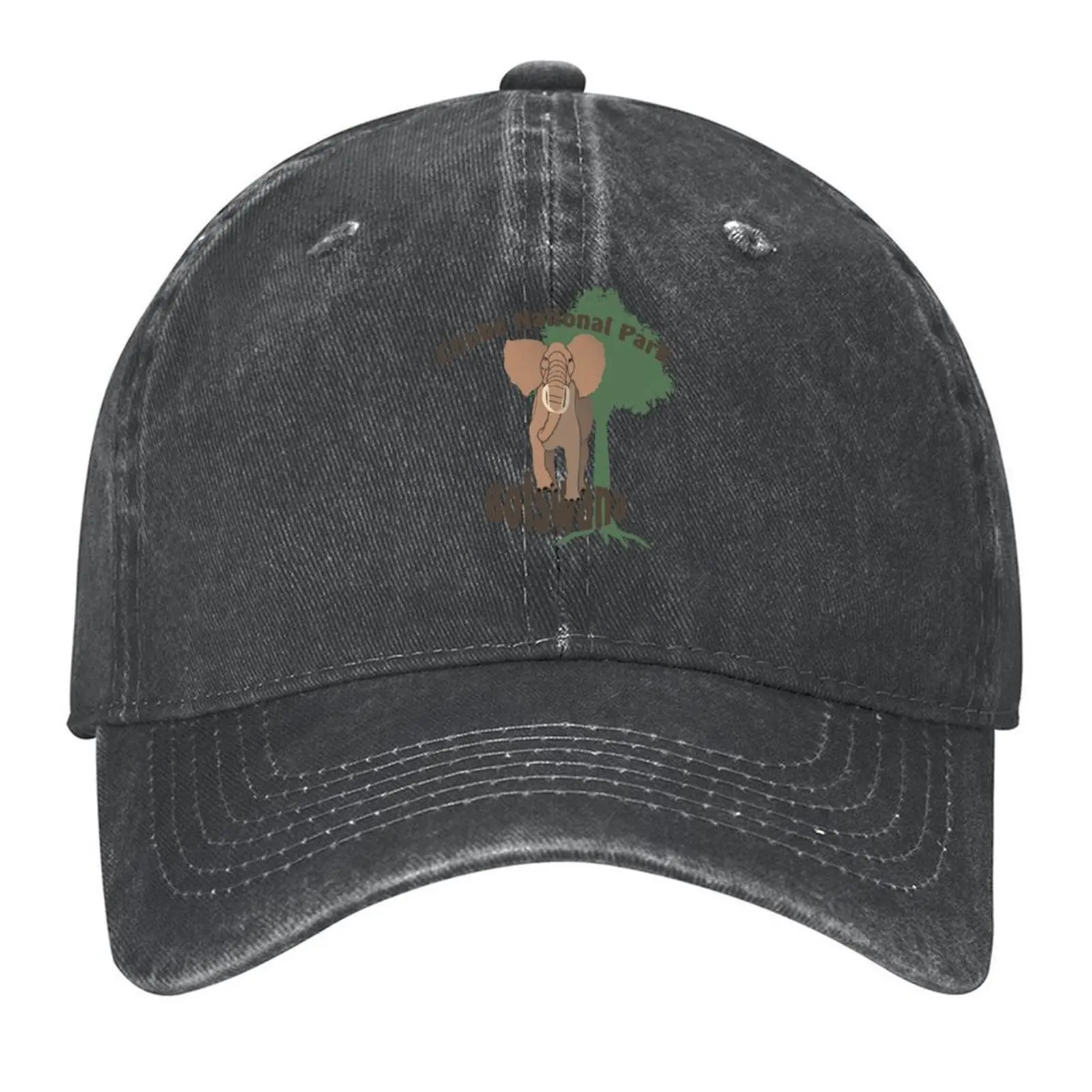 

Chobe National Park Elephant Baseball Cap black Cosplay Sunscreen Anime Caps Women Men's