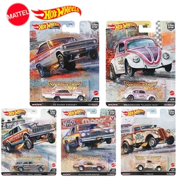 Original Hot Wheels Premium Drag Strip Car Culture Retro 1/64 Models Dodge Chargers Willys Transportation Toys for Boys Vehicle