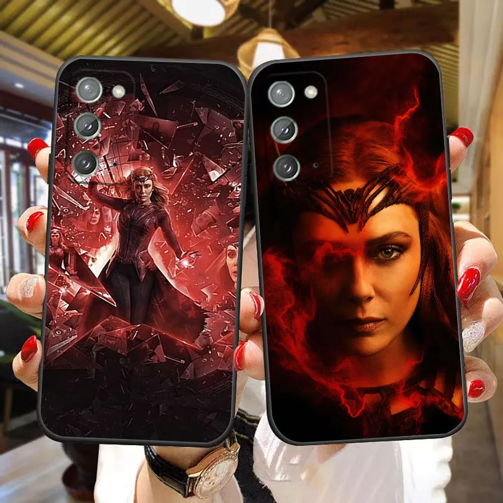 

Marvel Wanda The Witch Phone Case For Samsung Galaxy A02 A03 A03S A04 A04E A05S A10E A10S A30 A50 M23 M53 NOTE 10 20 Case Funda