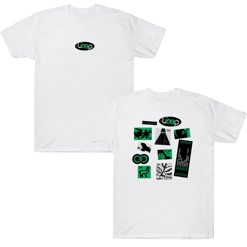Loop Tour Exclusive Latin America T-Shirt Ed Sheeran Hip Hop Style Graphic Tee Men Women Casual Loose Cotton Top Street Clothes