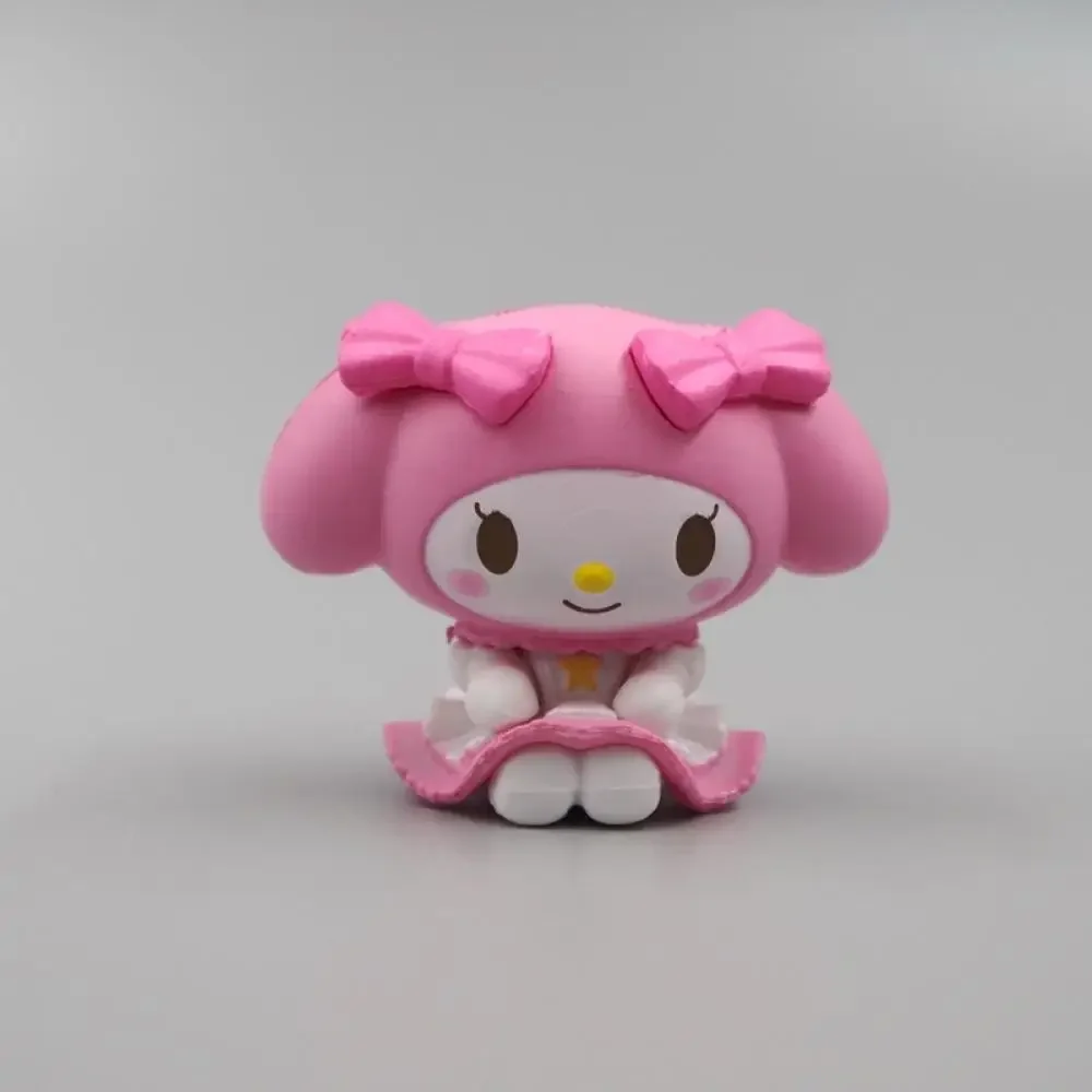 Hello Kitty 5Cm figurka Kawaii Sanrio kartka z Anime Captor Sakura figurki japoński materiał Model prezenty świąteczne zabawki