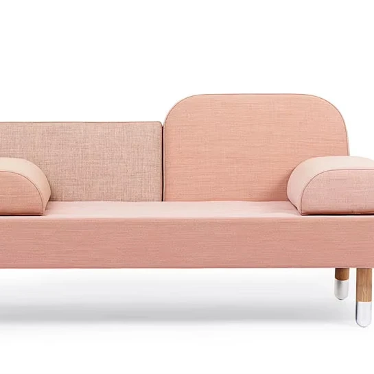 

Modern Luxury 3-Seat Tufted Sofa Couch Colorful Fabric Design For Home Mall Apartment Or Club-for Villas