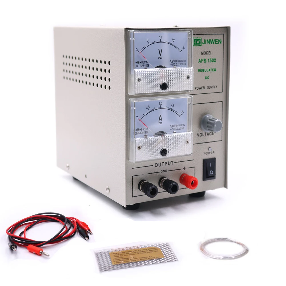 Professional 2A 24K Gold Plating Machine Kit, Mini Jewelry Electroplating Equipment for Silver Gold Processing DIY Tool