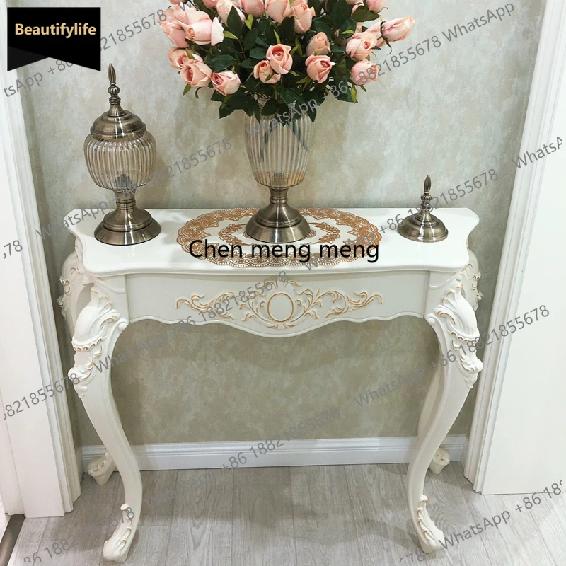 European Classic Console Tables Roman Designer Luxury Antique Console Table Traditional Premium Console Meuble Furniture Home b5