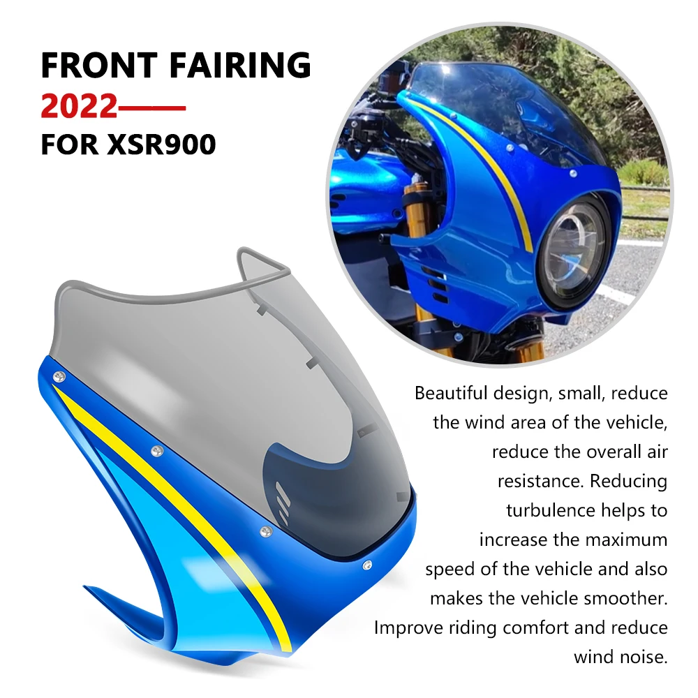 

2024 XSR900 Motorcycle Accessories Front Head Windshield Cover Windscreen Fairing for 2023 2022 XSR 900 2025 2024