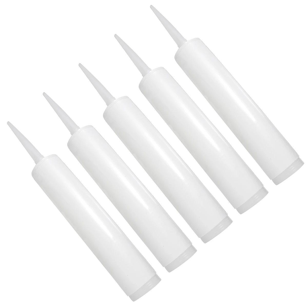 5Pcs Kits Refillable Sealant Caulking Tube 33x4.6cm Filler Tube Empty Reusable Squeeze Improvement Tool