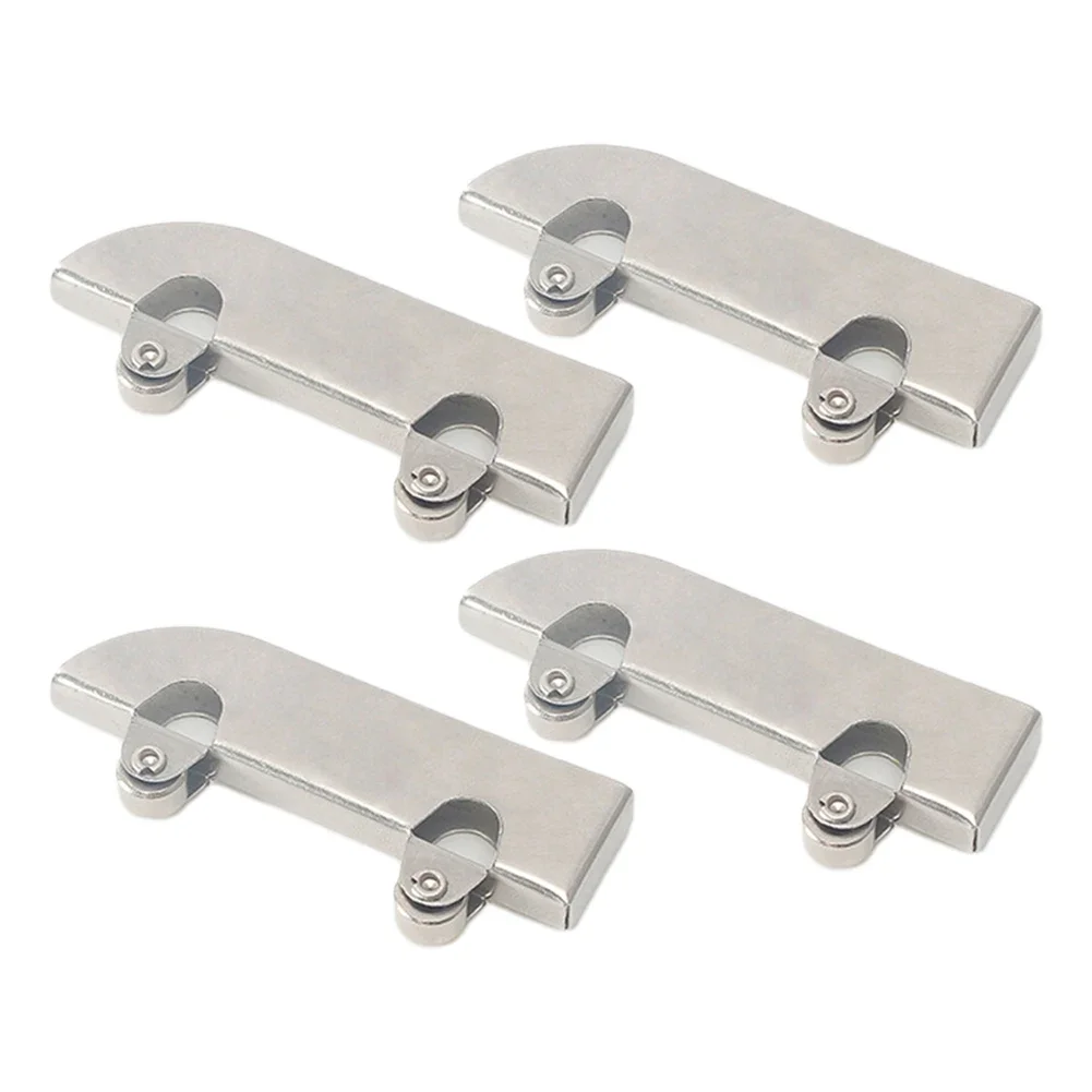 For Sliding Door Rollers 4PCS Stainless Steel Pulleys Designed For Indoor And Outdoor Use In Multiple Environments