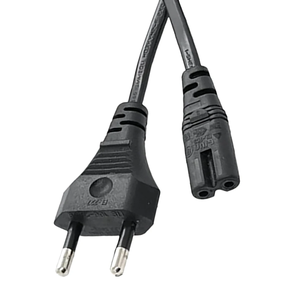 Universal Power Cable 1.5M 2-Hole Charging Cable 8-Character Tail for LED LCD TV Samsung Printer Power Cord EU PlugJAS