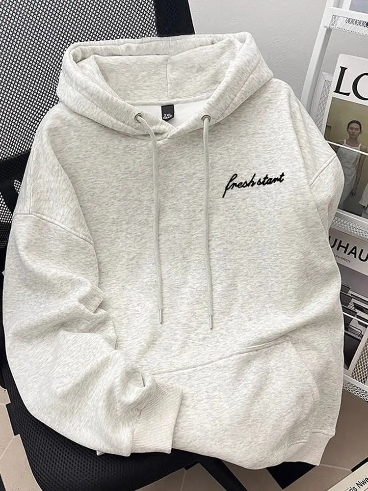 

Large Size Hoodie Sweatirt ex Letter Print Trendy Faion Couple Outerwear Top Autumn Winter Polyester Fabric Regular Fit