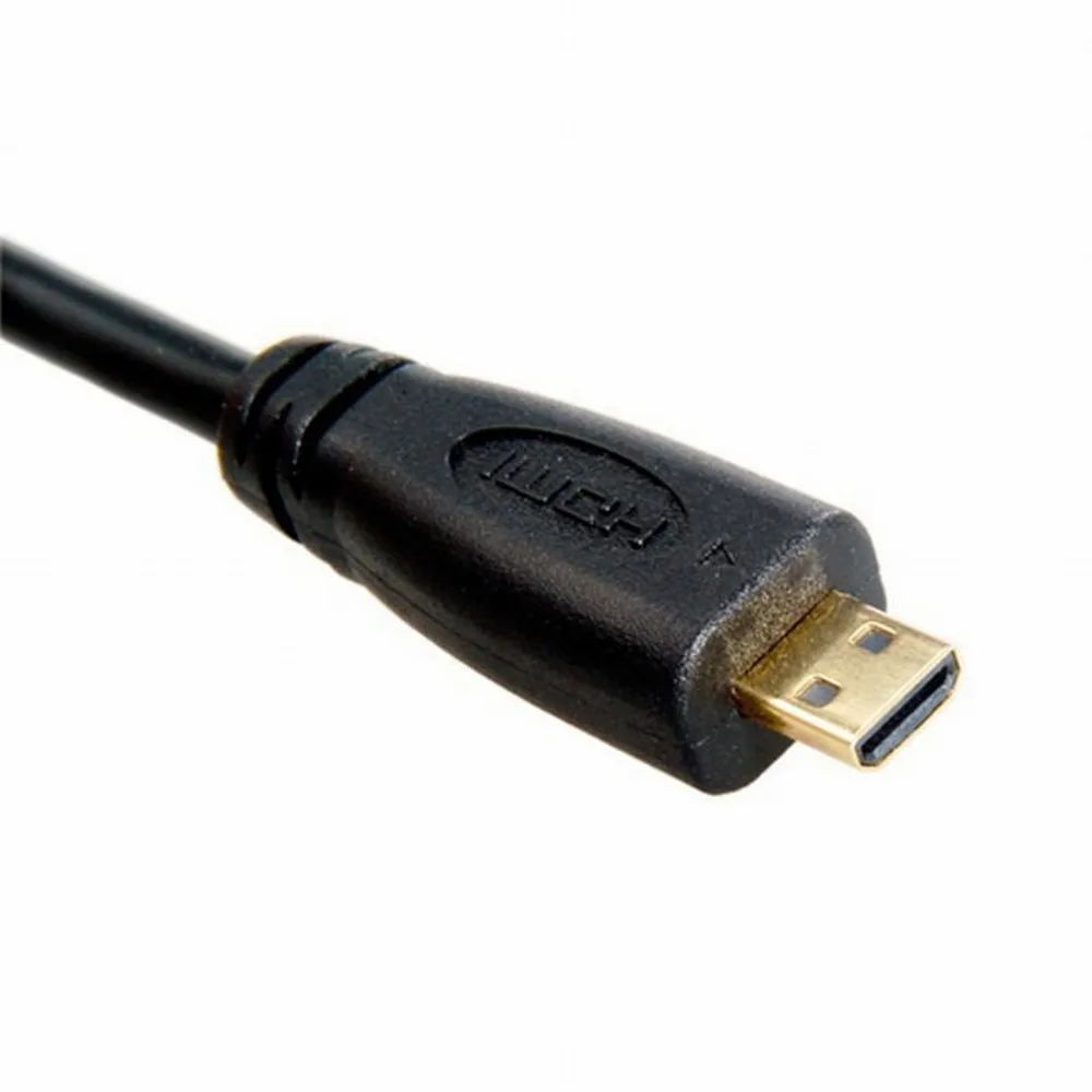 สายวิดีโอเสียง Micro HDMI Type-D ชายไป HDMI หญิงอะแดปเตอร์สายเคเบิลสั้น 10 ซม.สําหรับ XOOM Droid X