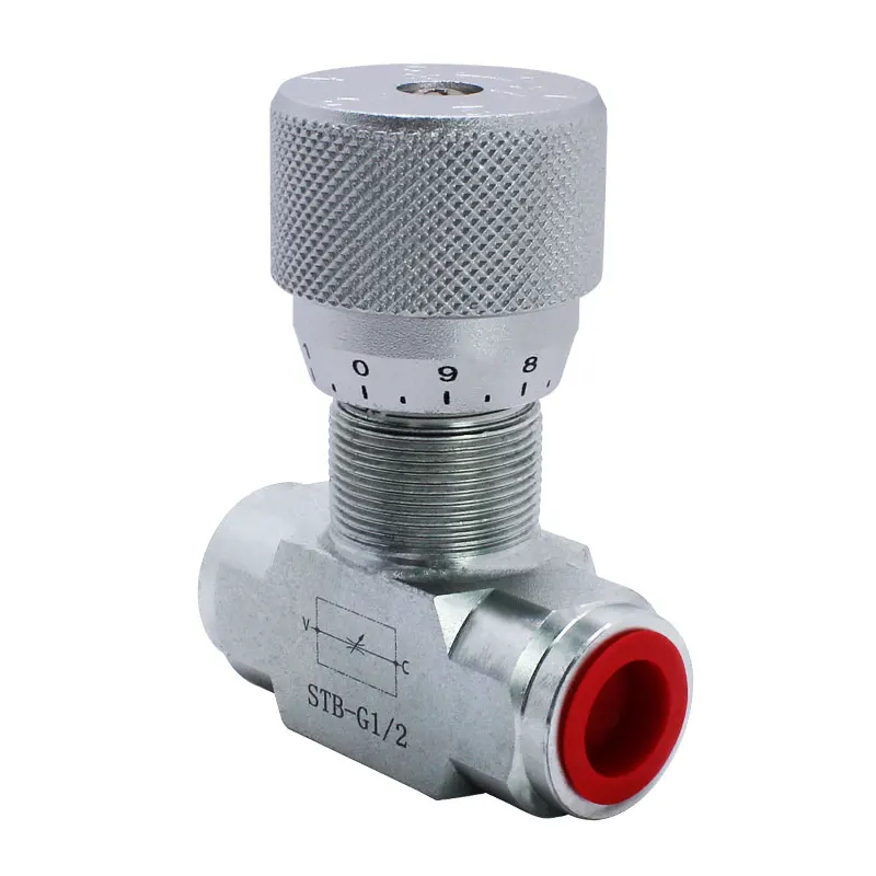 STB-G1/2 High Pressure Throttle Valve Bi-Directional Hydraulic Valve Speed Control Valve for Hydraulic Cylinder