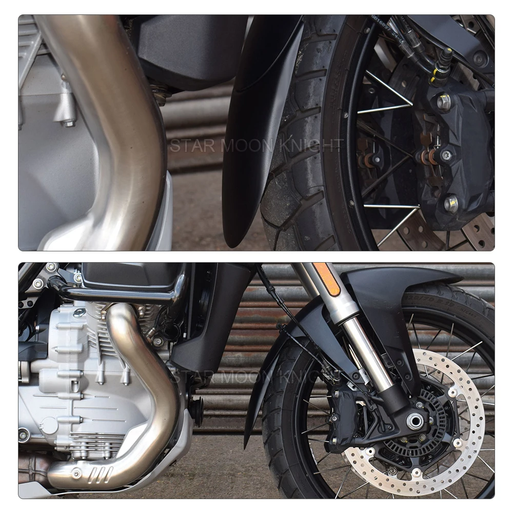 Immagine 6: Estensione Parafango Anteriore per Moto Guzzi Stelvio 2023 2024 2025 2026, Protezione Antispruzzi, Accessori per Moto