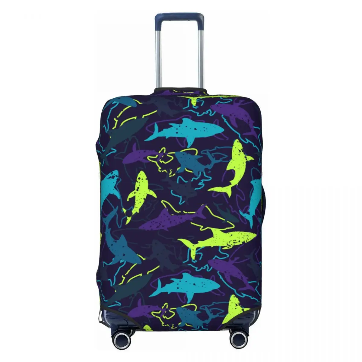 

Ocean Animal Shark Suitcase Cover Elastic Luggage Covers Protector for 18-32 inch