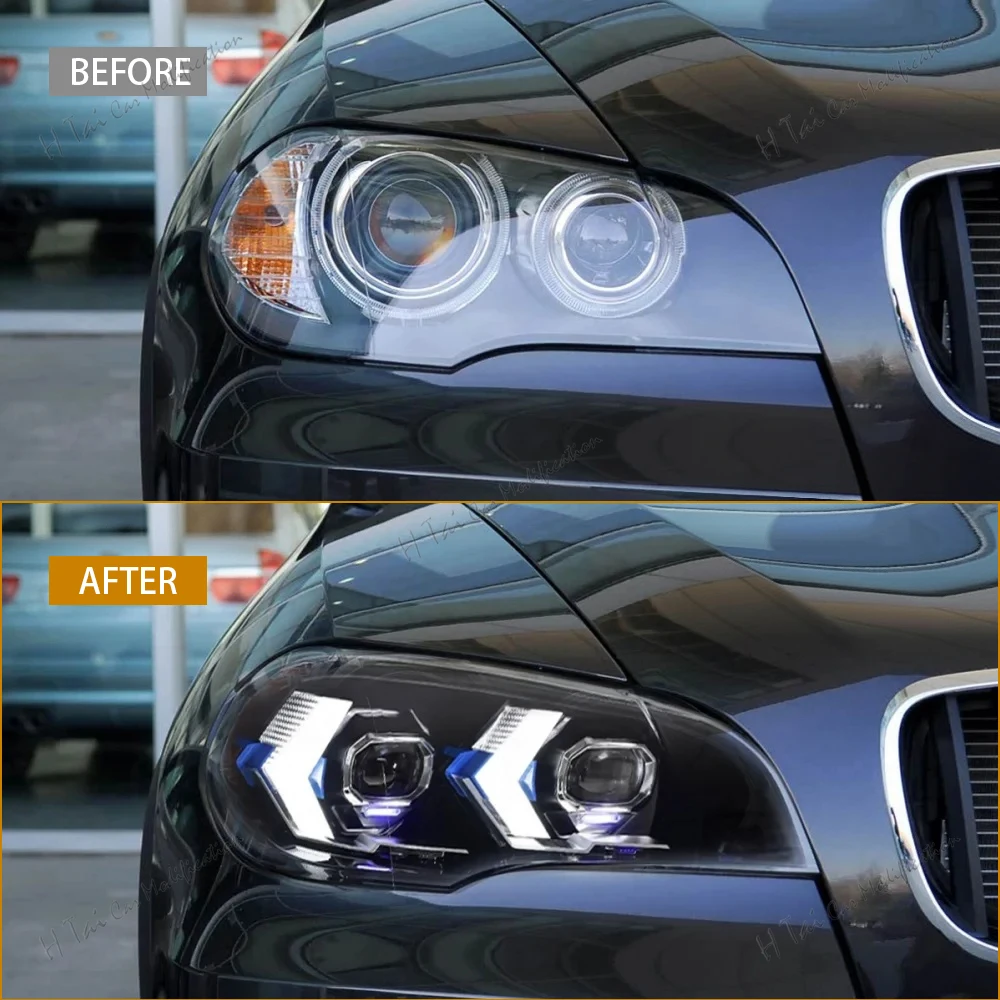 LED Head Lights For BMW X5 E70 2007-2013 Headlights Assembly High Low Beam DRL Turn Signal Projector Lens Car Light Assemblies