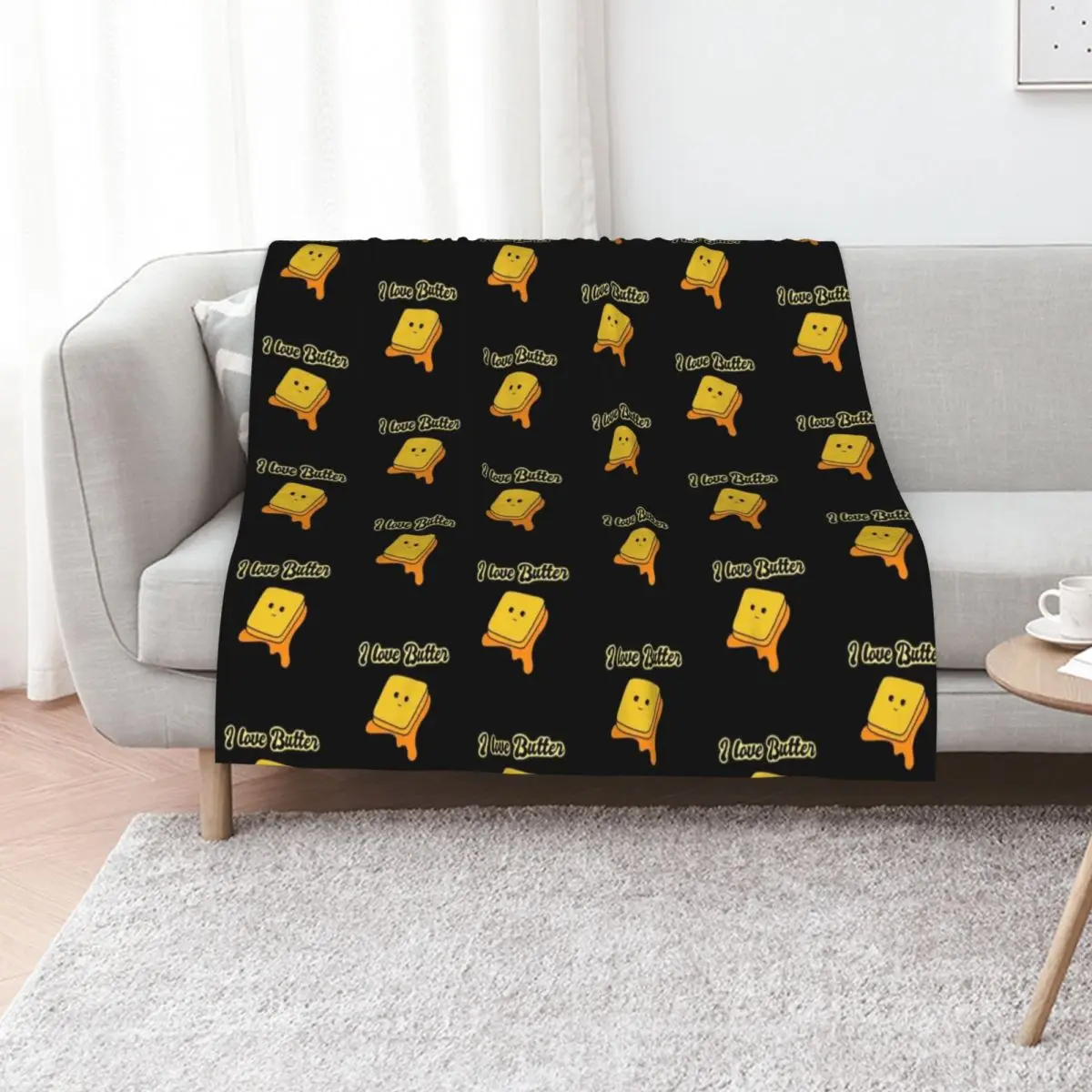I love butter Throw Blanket Luxury St Beautifuls Decorative Throw Winter beds Sleeping Bag Luxury Thicken Blankets