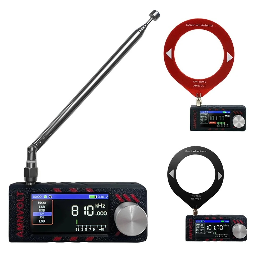 

Модернизированное портативное радио SI4732 Мини-карманное радио с антенным главным управлением ESP-32-S3 Полнодиапазонное DSP-радио LSB USB AM FM-радио